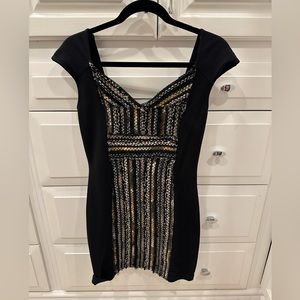 Free people mini dress - worn twice - black